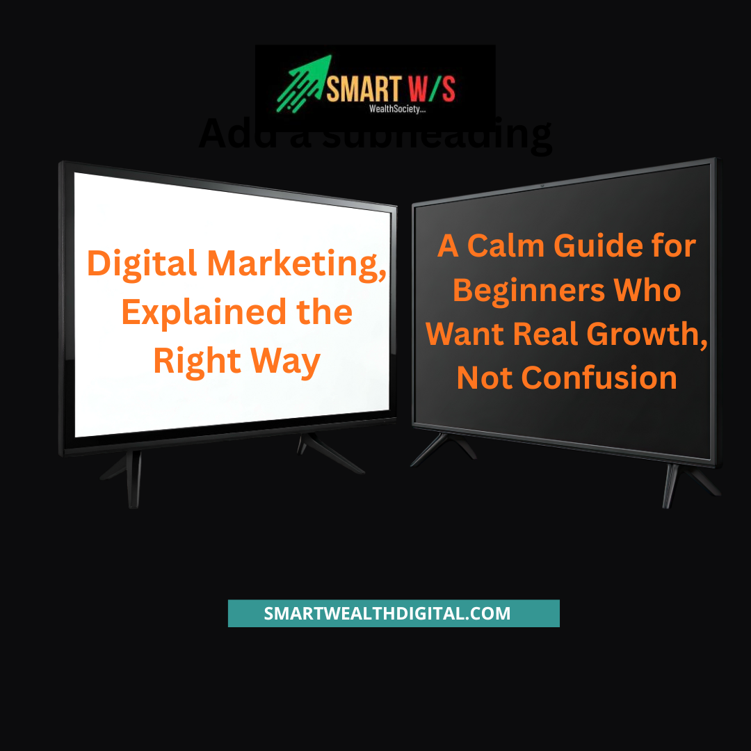 Digital Marketing, Explained the Right Way,  A Calm Guide for Beginners Who Want Real Growth, Not Confusion